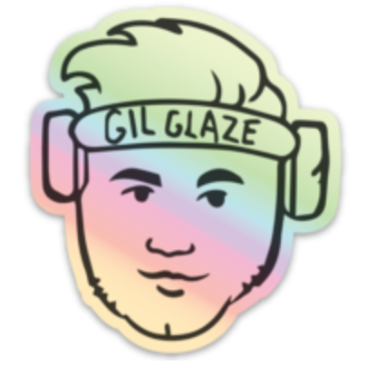 Gil Glaze Holographic Head Sticker