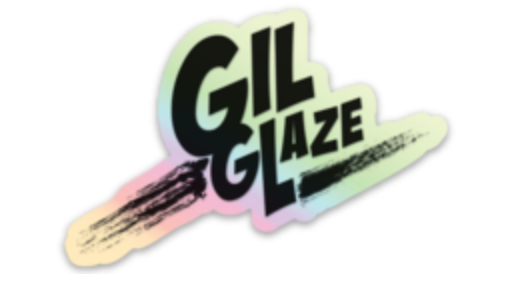 Gil Glaze Holographic Sticker (logo)